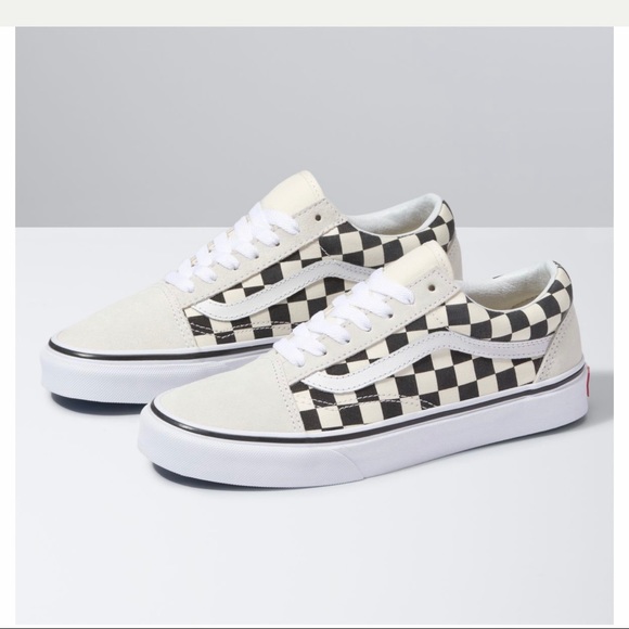 black and white checkered vans size 3
